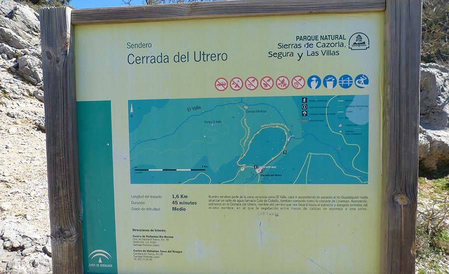 Ruta Cerrada de Utrero - Parque Natural Sierras de Cazorla, Segura y Las Villas